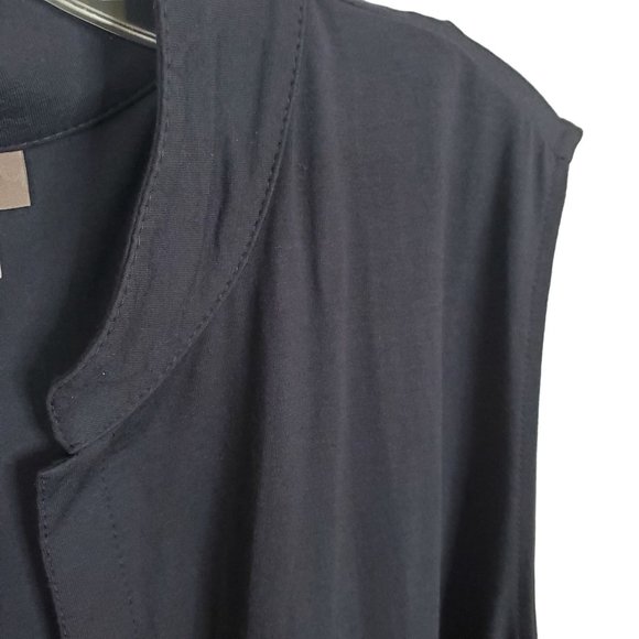 J Jill Size 2X Vest Jacket Duster Jersey Knit Flowing Layer Draped Open Front - Picture 7 of 7